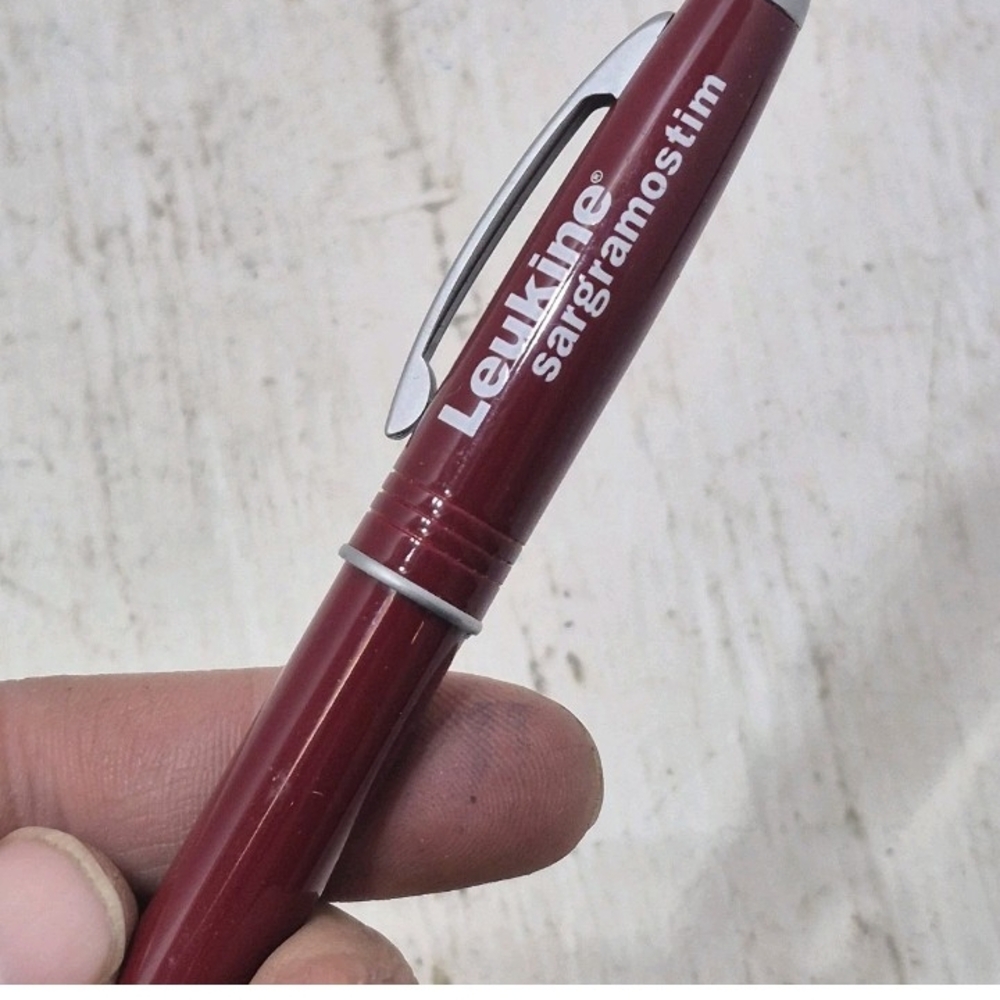 Burgundy Pen-Style Pencil Case - Branded Home Office Accessory